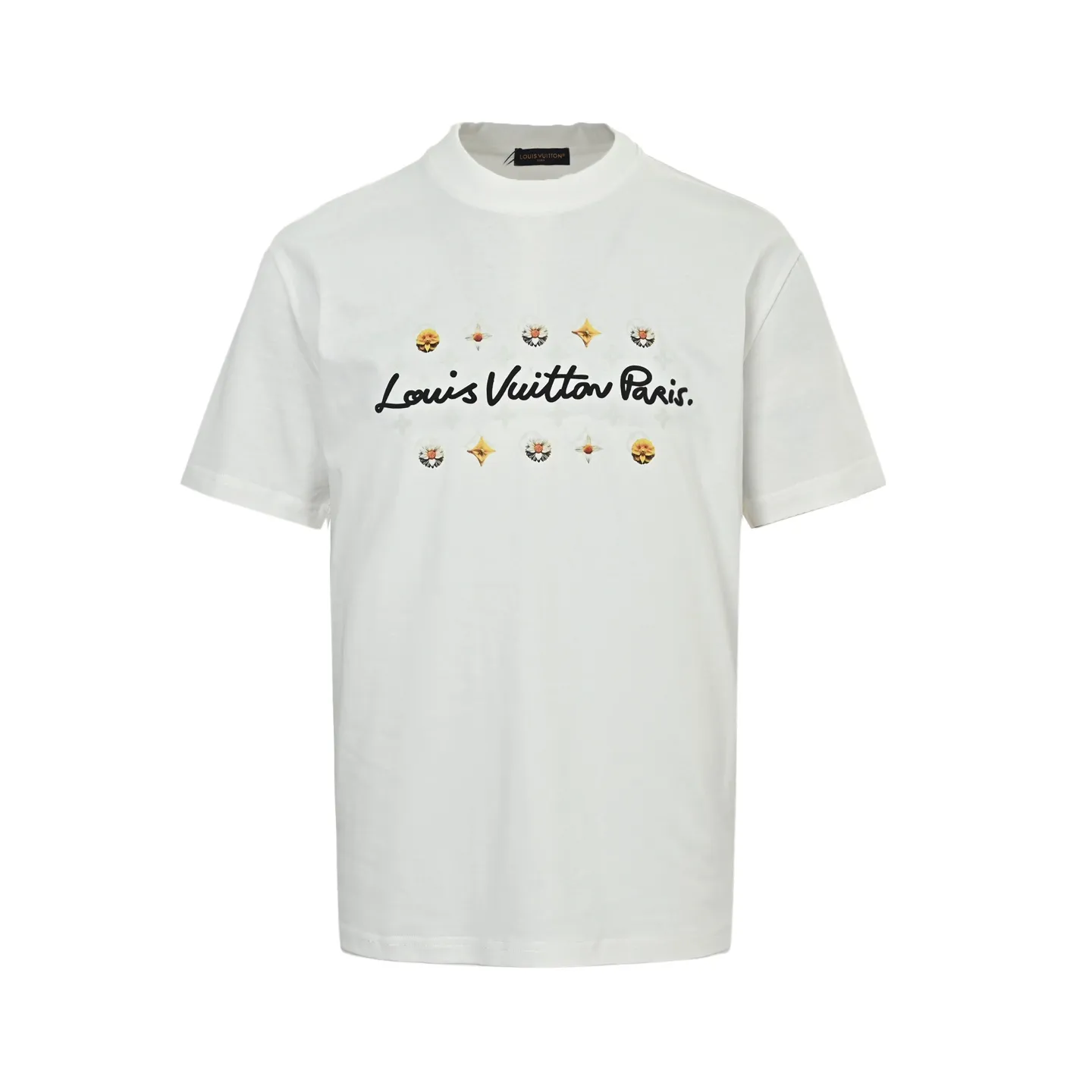 Louis Vuitton/Louis Vuitton 26ss daisy letter print short sleeves